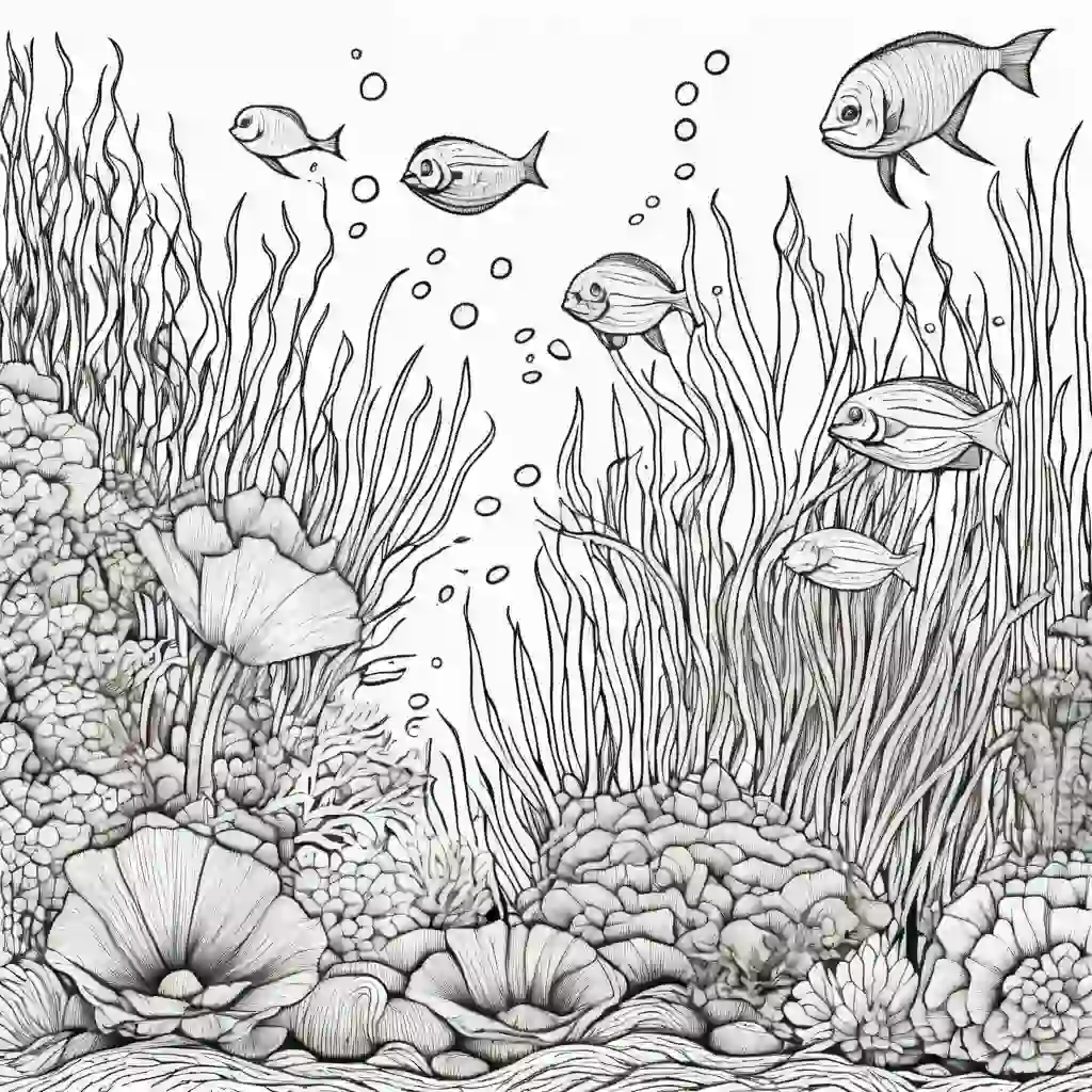 Sea Plants coloring pages